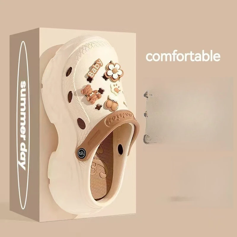 Women's DIY Cute Button Decoration Tall Thick soled Shoes EVA Fashion Shoes Women's Slippers Piercing Shoes
Women's DIY Cute Button Decoration Tall Thick soled Shoes EVA Fashion Shoes Women's Slippers Piercing Shoes