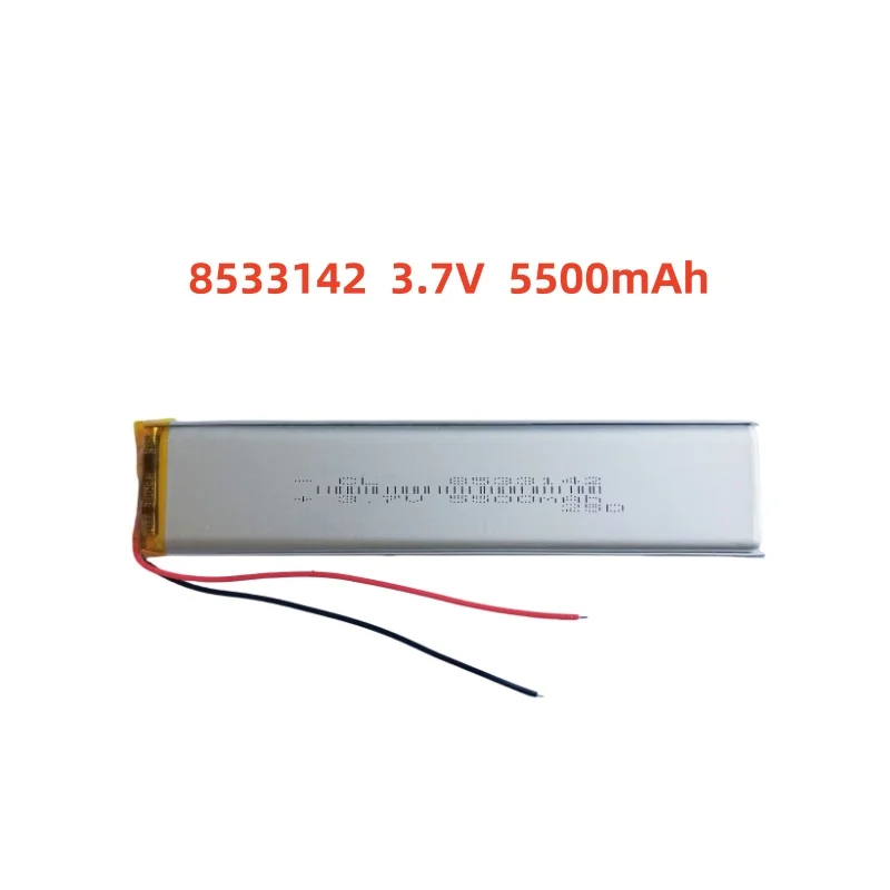 8533142 3.7V 5500mAh Lithium Polymer LiPo Rechargeable Battery Li cells For Wardrobe light LED sensor light
8533142 3.7V 5500mAh Lithium Polymer LiPo Rechargeable Battery Li cells For Wardrobe light LED sensor light
