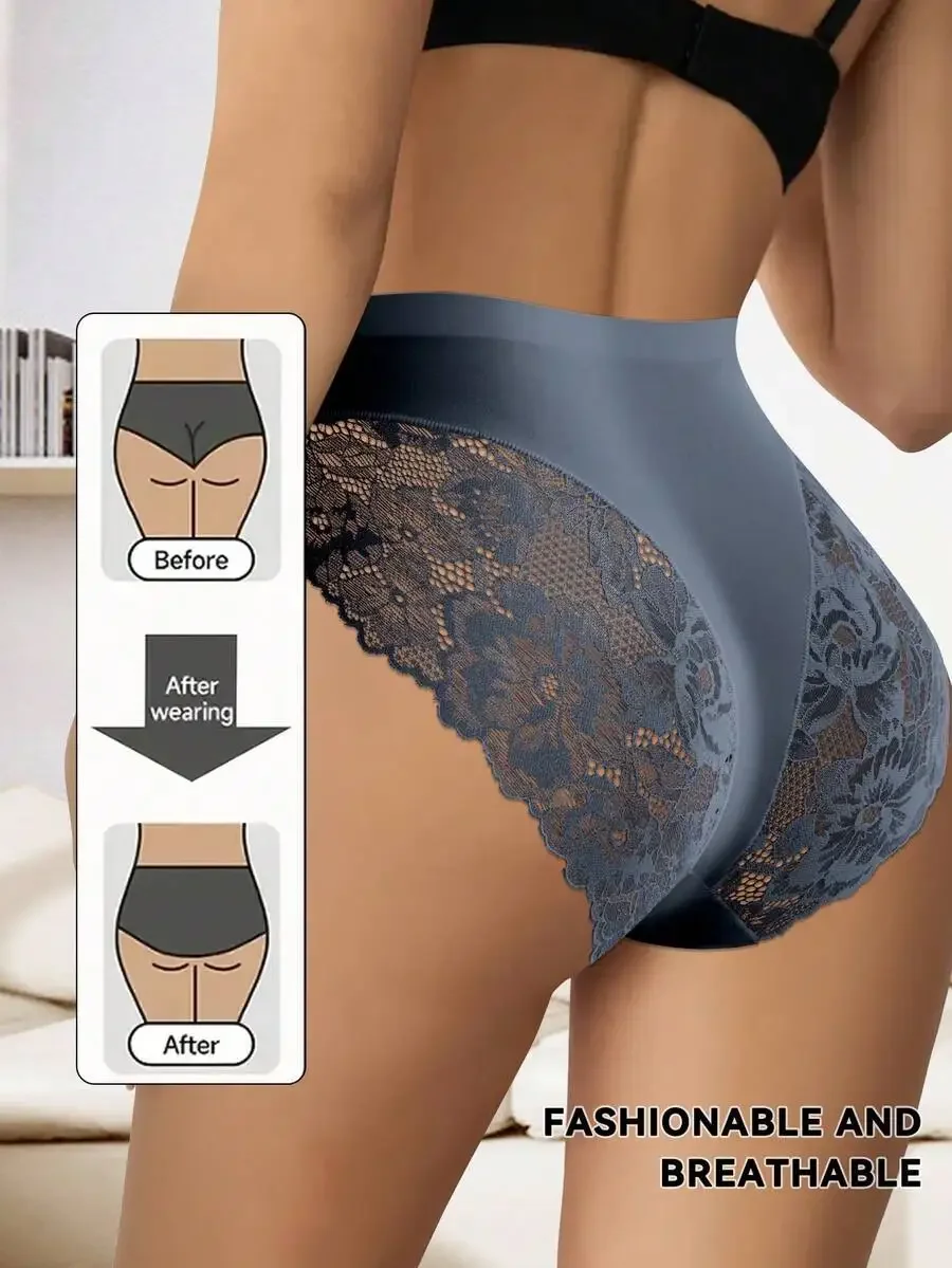 5 Pieces Womens Lace Trim Triangle Panties Comfortable Breathable Fabric
5 Pieces Womens Lace Trim Triangle Panties Comfortable Breathable Fabric