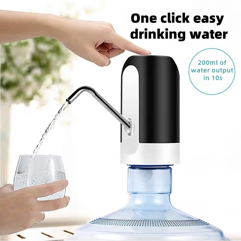 1-2pc Black One Click Auto Switch Drink Pump for Home Dispenser Water Bottle Pump USB Charging Auto Switch Drinking Dispenser
1-2pc Black One Click Auto Switch Drink Pump for Home Dispenser Water Bottle Pump USB Charging Auto Switch Drinking Dispenser