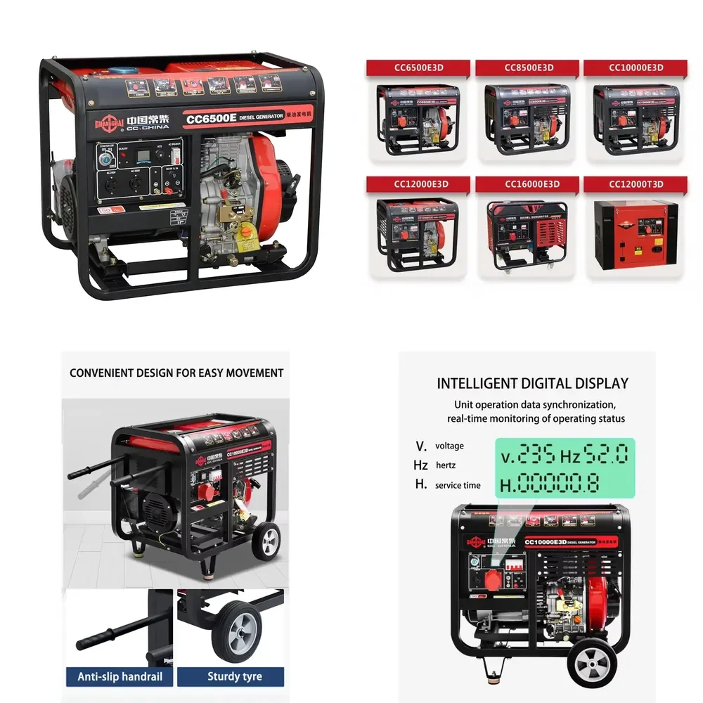 Hot saleChangchai 3000W 5.5kVA 3KW-10KW Portable Silent Open Frame Generator 50/60Hz
Hot saleChangchai 3000W 5.5kVA 3KW-10KW Portable Silent Open Frame Generator 50/60Hz