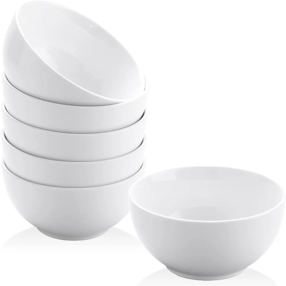 Small Bowls Set, White Ceramic Bowls of 6, 10 oz Porcelain Bowl for Kitchen Dessert Rice Side Dish Snack Soup Fruits Cereal Ice
Small Bowls Set, White Ceramic Bowls of 6, 10 oz Porcelain Bowl for Kitchen Dessert Rice Side Dish Snack Soup Fruits Cereal Ice