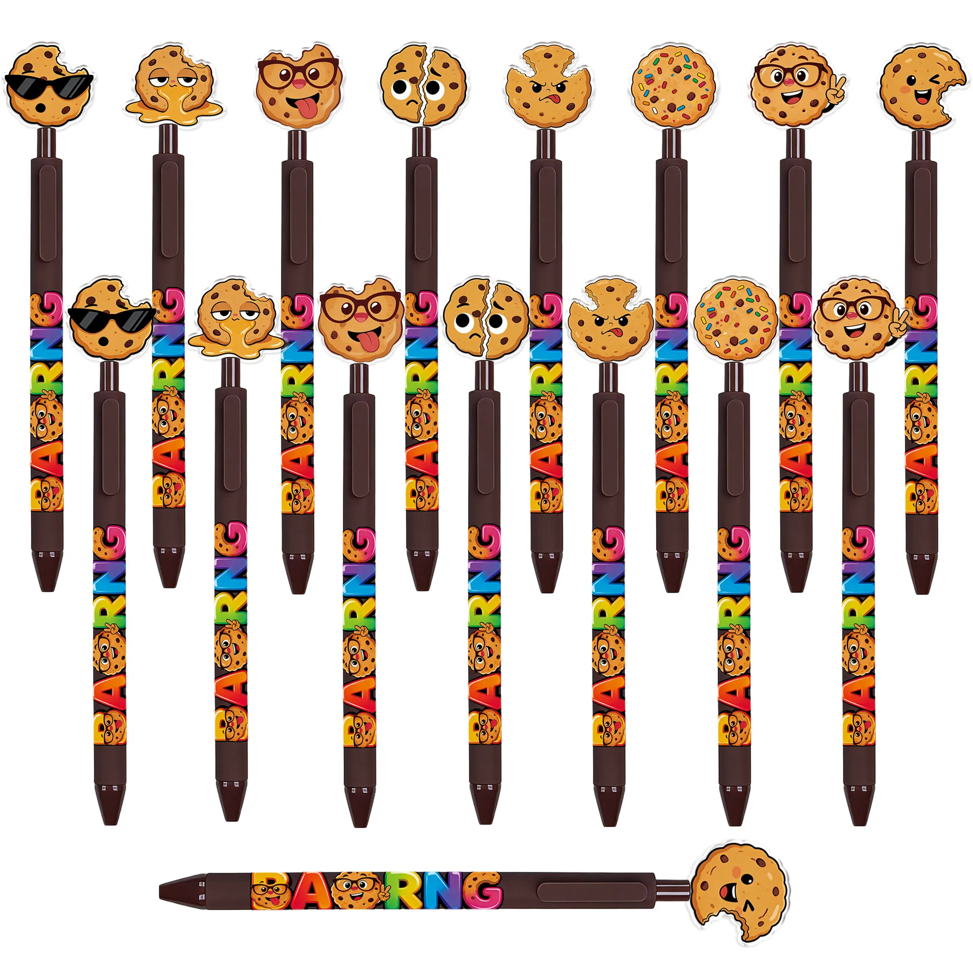 8 pieces / 16 pieces Cute Cookie Double-Sided Shape Ballpoint Pen - Cookie Shape Push Button Pen
8 pieces / 16 pieces Cute Cookie Double-Sided Shape Ballpoint Pen - Cookie Shape Push Button Pen