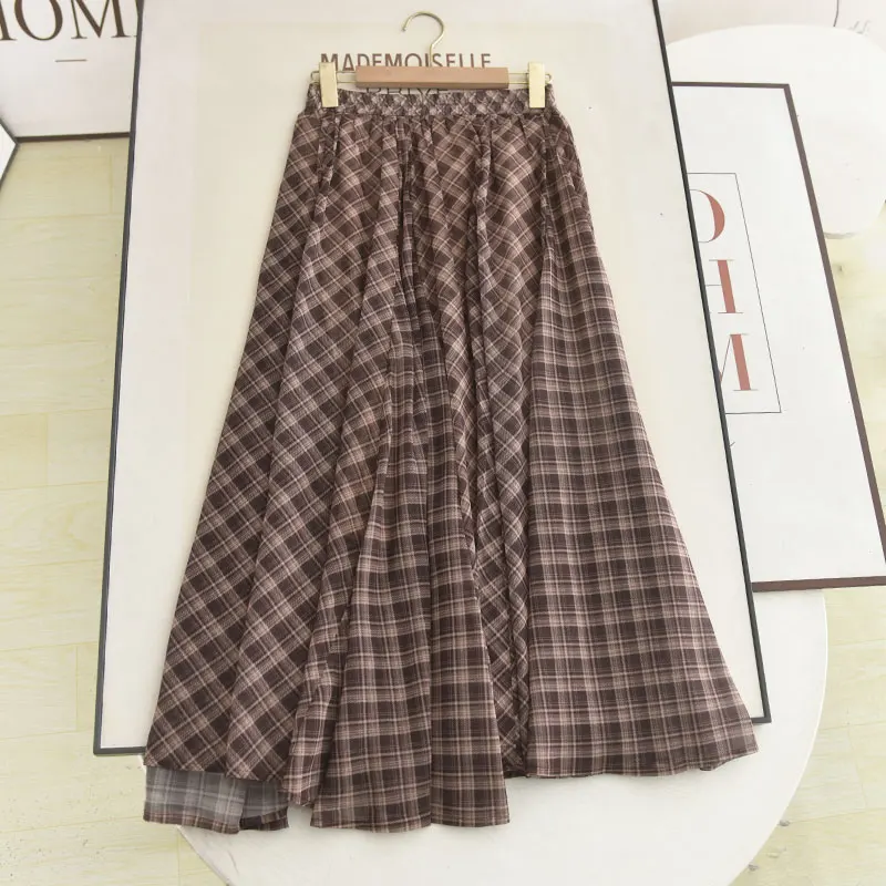 2025 Autumn New Style Women's Plaid Skirt High Waist A-Line Midi Dress Casual Loose Fit Versatile Slimming Drapey Beauty
2025 Autumn New Style Women's Plaid Skirt High Waist A-Line Midi Dress Casual Loose Fit Versatile Slimming Drapey Beauty