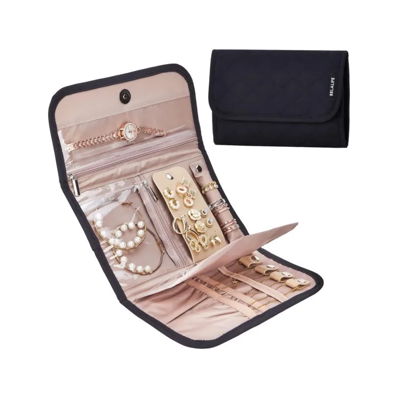 Travel Jewelry Storage Box Foldable Portable Jewelry Storage Bag Suitable for Earrings, Necklaces, Rings Storage
Travel Jewelry Storage Box Foldable Portable Jewelry Storage Bag Suitable for Earrings, Necklaces, Rings Storage