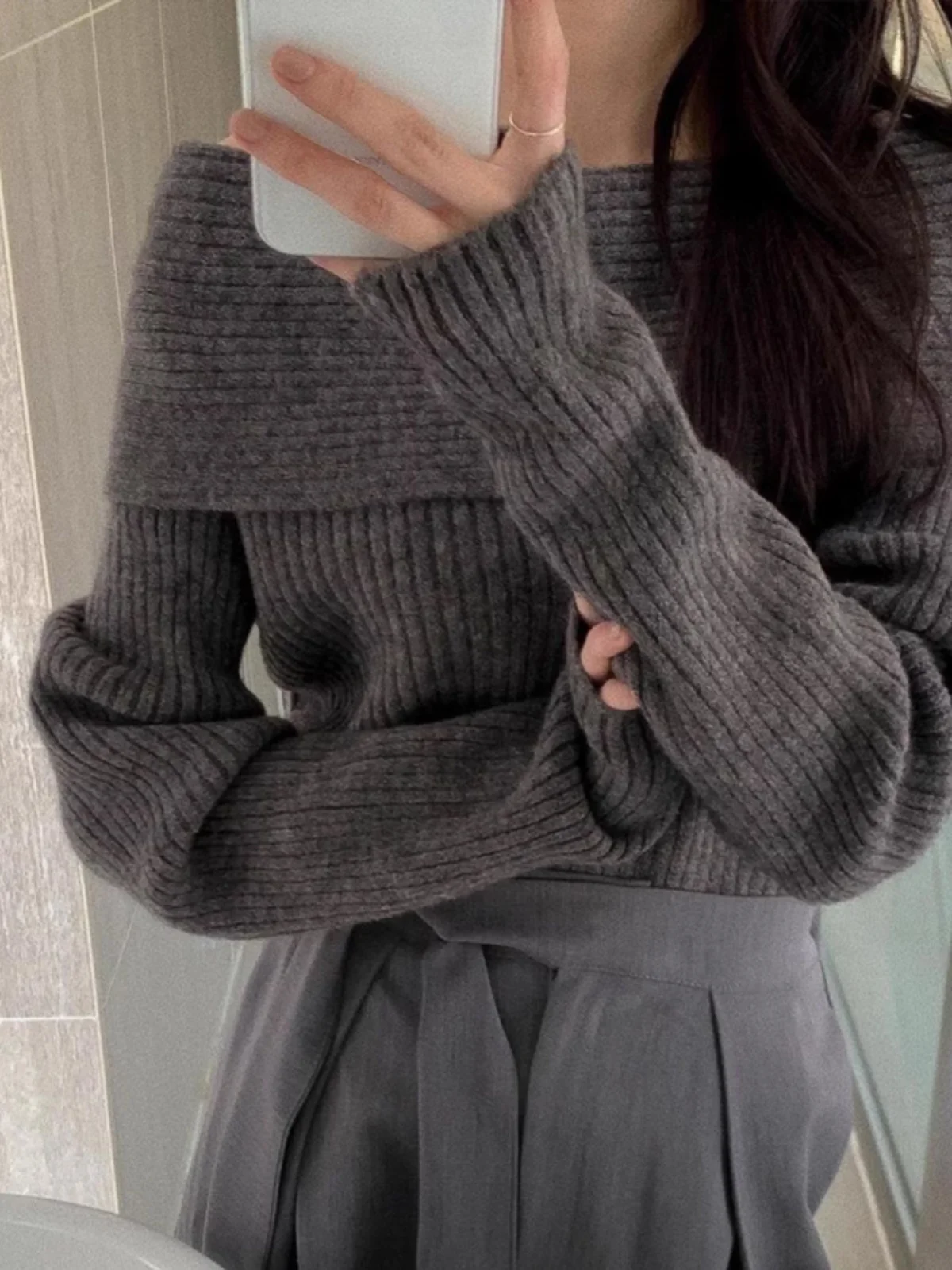 Chic Long Sve Knitted One oulder Women's Sweater Exposing Clavicle Slimming Design Autumn Winter New Sle Commute Pure ...
Chic Long Sve Knitted One oulder Women's Sweater Exposing Clavicle Slimming Design Autumn Winter New Sle Commute Pure ...
