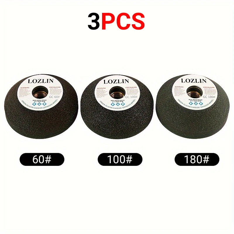 LOZLIN 3" Silicon Carbide Grinding Wheel, 5/8-11 M10 M14 Thread for Angle Grinder, Diamond Polishing Pad for Metal Stone Tile
LOZLIN 3" Silicon Carbide Grinding Wheel, 5/8-11 M10 M14 Thread for Angle Grinder, Diamond Polishing Pad for Metal Stone Tile