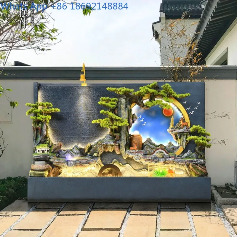 Большой водный фонтан-водопад с декоративной скалой, украшение для гостиной, привлекающее богатство, аквариум, ландшафтный дизайн для виллы и двора
Большой водный фонтан-водопад с декоративной скалой, украшение для гостиной, привлекающее богатство, аквариум, ландшафтный дизайн для виллы и двора