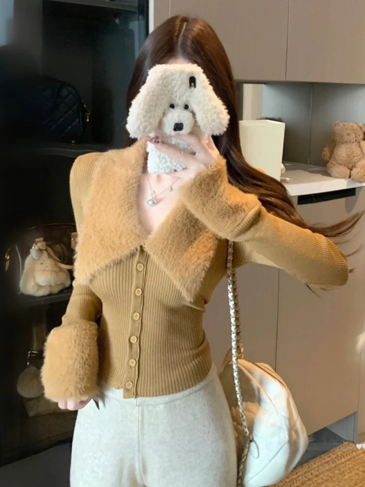 Korean Style Long Sleeve Knitted Open Cardigan Women's Slim Fit Autumn Winter New Style Base Layer Top Fashion City Walk
Korean Style Long Sleeve Knitted Open Cardigan Women's Slim Fit Autumn Winter New Style Base Layer Top Fashion City Walk