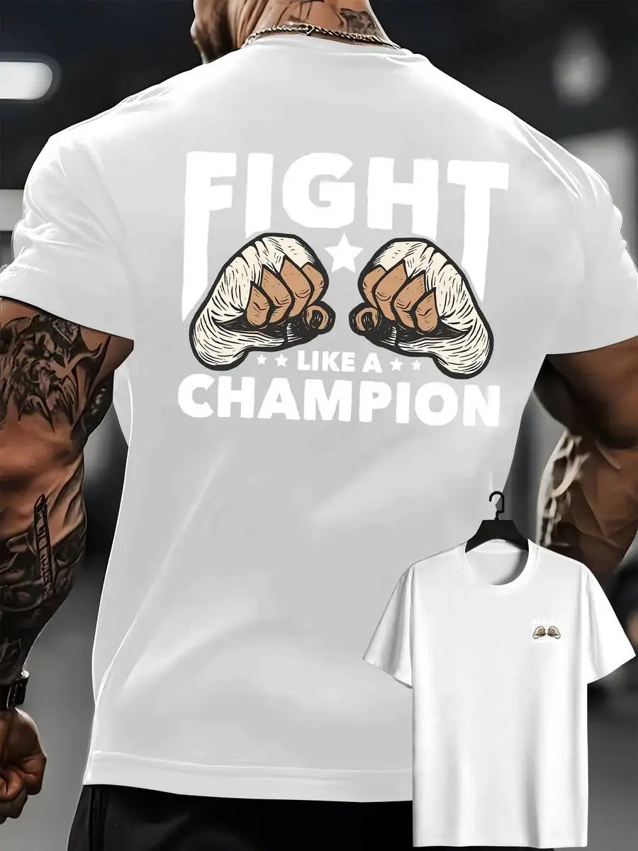 Mens Casual Short Sleeve T-Shirt With Boxing Glove Print Fight Like A Design
Mens Casual Short Sleeve T-Shirt With Boxing Glove Print Fight Like A Design