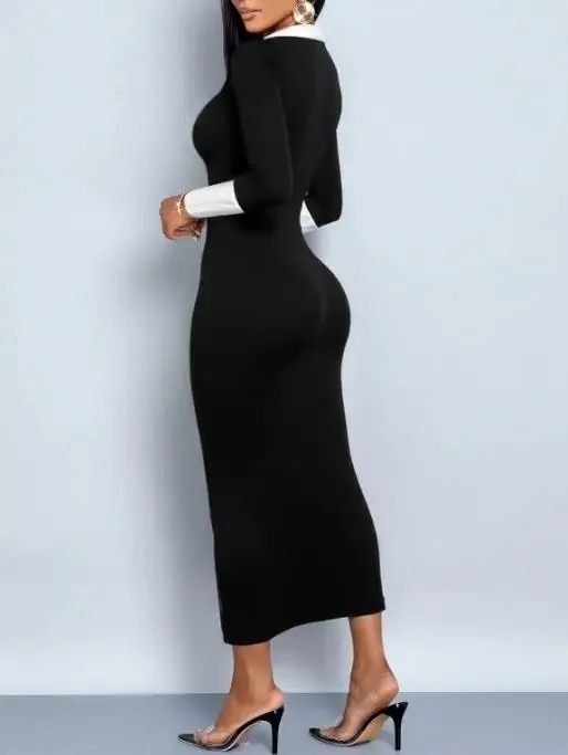 2026 New Women's Fashionable and Elegant Dress, Sexy V-Neck Patchwork Slimming Mid-Length Dress
2026 New Women's Fashionable and Elegant Dress, Sexy V-Neck Patchwork Slimming Mid-Length Dress