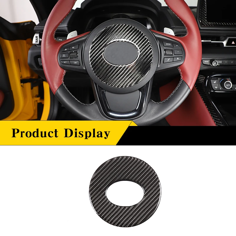 For Toyota Supra GR A90 2019-2022 Soft Carbon Fiber Car Steering Wheel Logo Parts Sticker Car Interior Modification Accessories
For Toyota Supra GR A90 2019-2022 Soft Carbon Fiber Car Steering Wheel Logo Parts Sticker Car Interior Modification Accessories