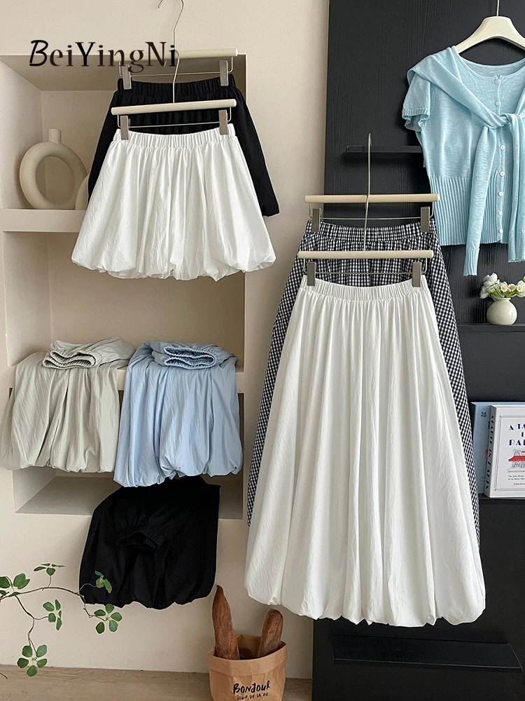 Beiyingni Japanese Style Women's Long Midi Bud Tutu Skirts Plaid Vintage High Street Summer Boho A-line Skirt Female White Jupes
Beiyingni Japanese Style Women's Long Midi Bud Tutu Skirts Plaid Vintage High Street Summer Boho A-line Skirt Female White Jupes