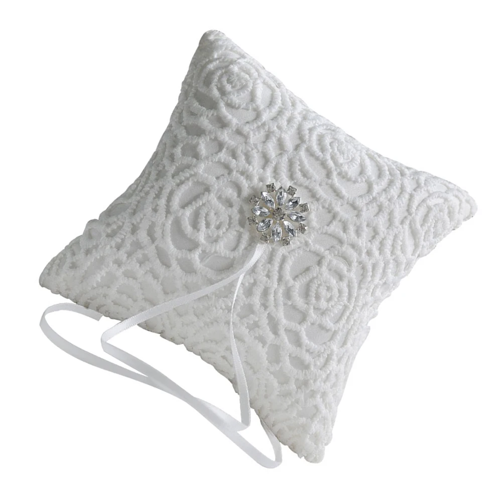 1pc Wedding Ring Pillow Lace Wedding Bride Ring Pillow Kid Bearer Ring Pillow Wedding Supplies (White)
1pc Wedding Ring Pillow Lace Wedding Bride Ring Pillow Kid Bearer Ring Pillow Wedding Supplies (White)