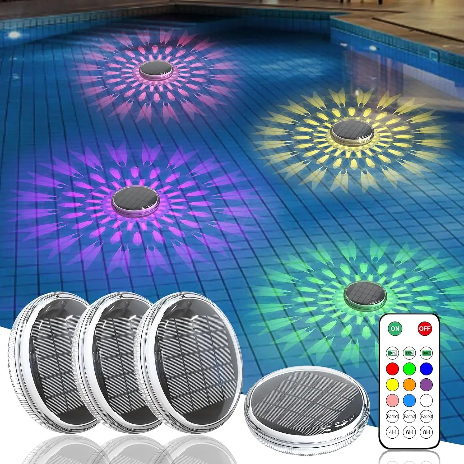 Solar Floating Pool Light RGB Color Changing Dynamic Shadow 3 Modes Garden Atmosphere Remote Control Pond Lamp
Solar Floating Pool Light RGB Color Changing Dynamic Shadow 3 Modes Garden Atmosphere Remote Control Pond Lamp