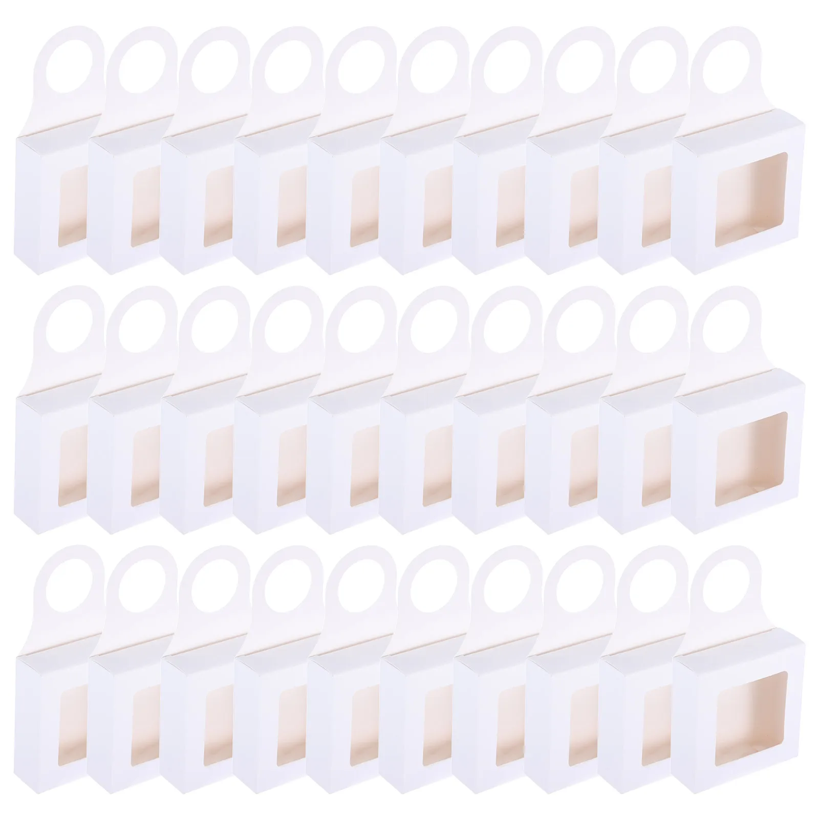 30pcs Hanging Folding Boxes Kraft Paperboard With Window For Sweets Cookies Decorative Bottle Packaging Home Supply
30pcs Hanging Folding Boxes Kraft Paperboard With Window For Sweets Cookies Decorative Bottle Packaging Home Supply
