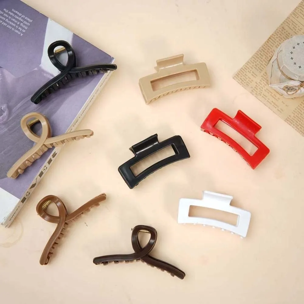 Fashion Safe Silicone Shark Clip Korean Style Square Elastic Plastic Hair Claw Creative Simple Solid Color Shark Clip Party
Fashion Safe Silicone Shark Clip Korean Style Square Elastic Plastic Hair Claw Creative Simple Solid Color Shark Clip Party