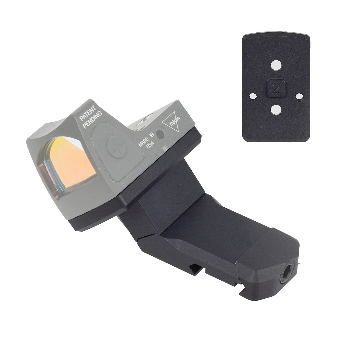 Tactical Offset Mount For RMR T02 Red Dot Sight Scope By 35 Degrees And 45 Degrees Fit Airsoft Weapons 20mm Picatinny Rail
Tactical Offset Mount For RMR T02 Red Dot Sight Scope By 35 Degrees And 45 Degrees Fit Airsoft Weapons 20mm Picatinny Rail