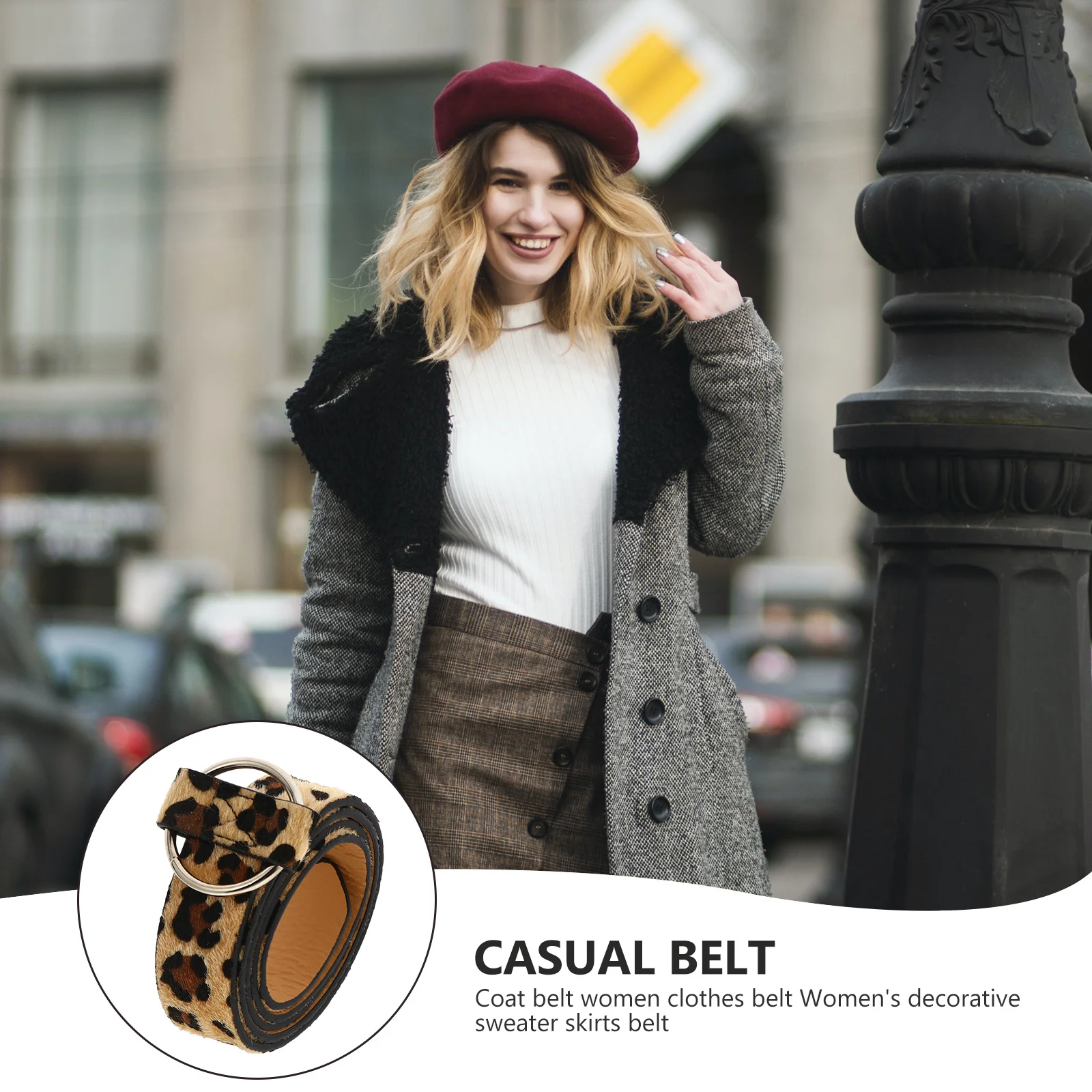 1Pcs Women Casual Belt Round Buckle Imitation Waist Belt Stylish Waistband for Daily Wearing Performance Dance Party 
1Pcs Women Casual Belt Round Buckle Imitation Waist Belt Stylish Waistband for Daily Wearing Performance Dance Party