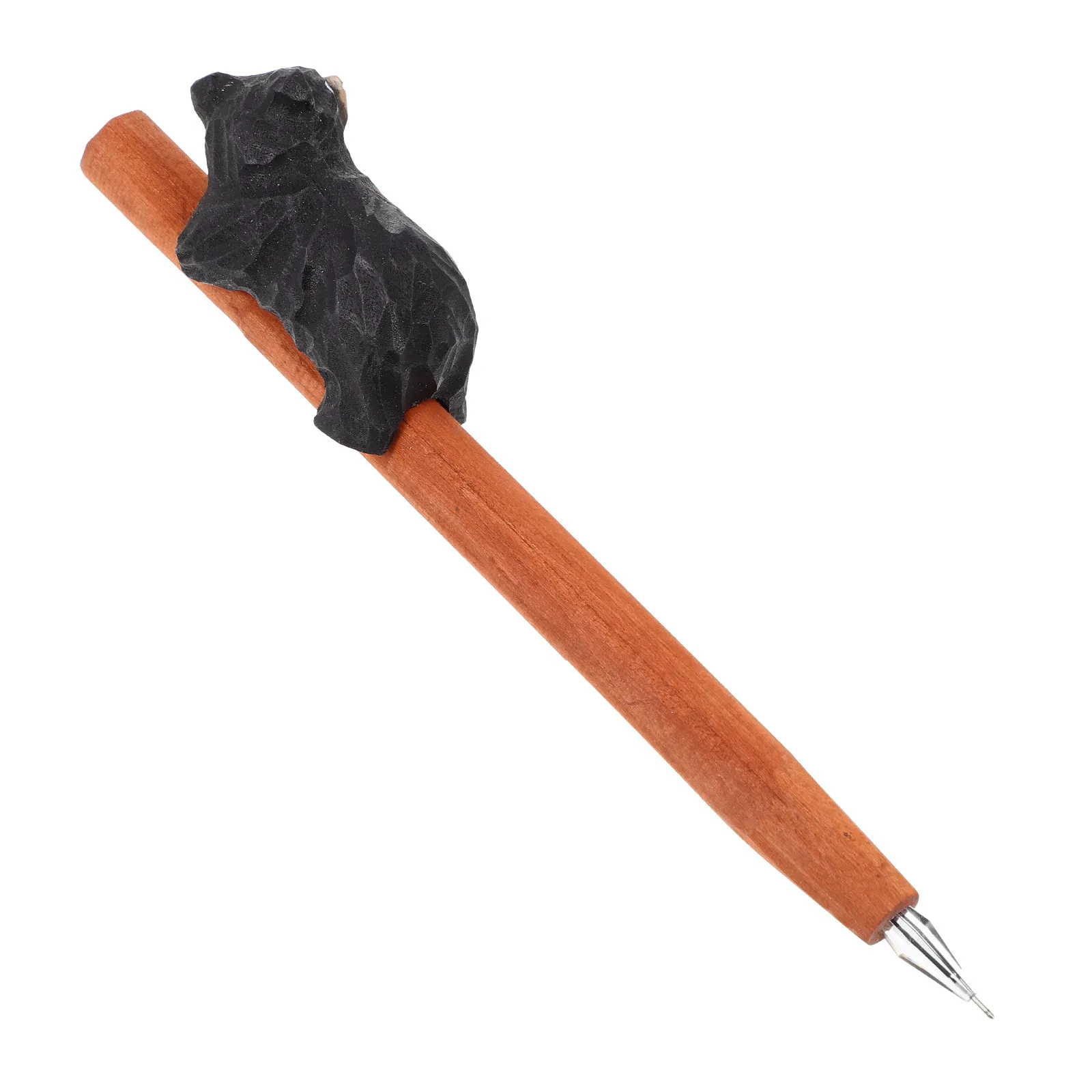 Black Bear Wooden Ballpoint Pen Cartoon Climbing Bear Wood Carving School Student Writing Stationery Gift
Black Bear Wooden Ballpoint Pen Cartoon Climbing Bear Wood Carving School Student Writing Stationery Gift