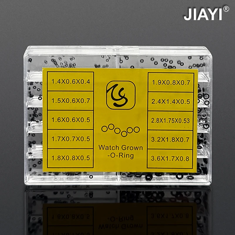 500pcs Boxed Precision Watch O-Ring Kit, Mini Waterproof Rubber Gaskets, Multiple Sizes Crown Seals for Repair Tools & Supplies
500pcs Boxed Precision Watch O-Ring Kit, Mini Waterproof Rubber Gaskets, Multiple Sizes Crown Seals for Repair Tools & Supplies