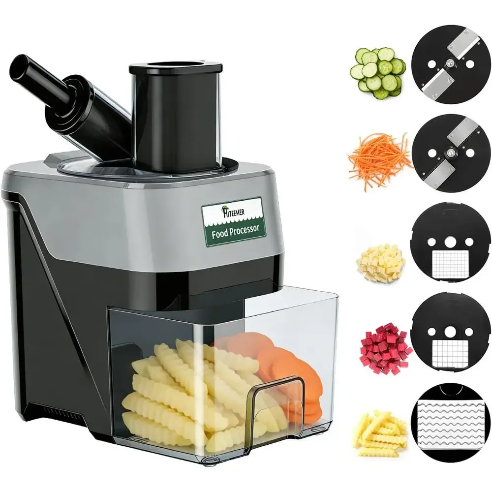 5-In-1 Electric Vegetable Chopper, Commercial Vegetable Slicer ood Prr Veggie ood Dicer with Slicing Shredding Striping or Onion
5-In-1 Electric Vegetable Chopper, Commercial Vegetable Slicer ood Prr Veggie ood Dicer with Slicing Shredding Striping or Onion