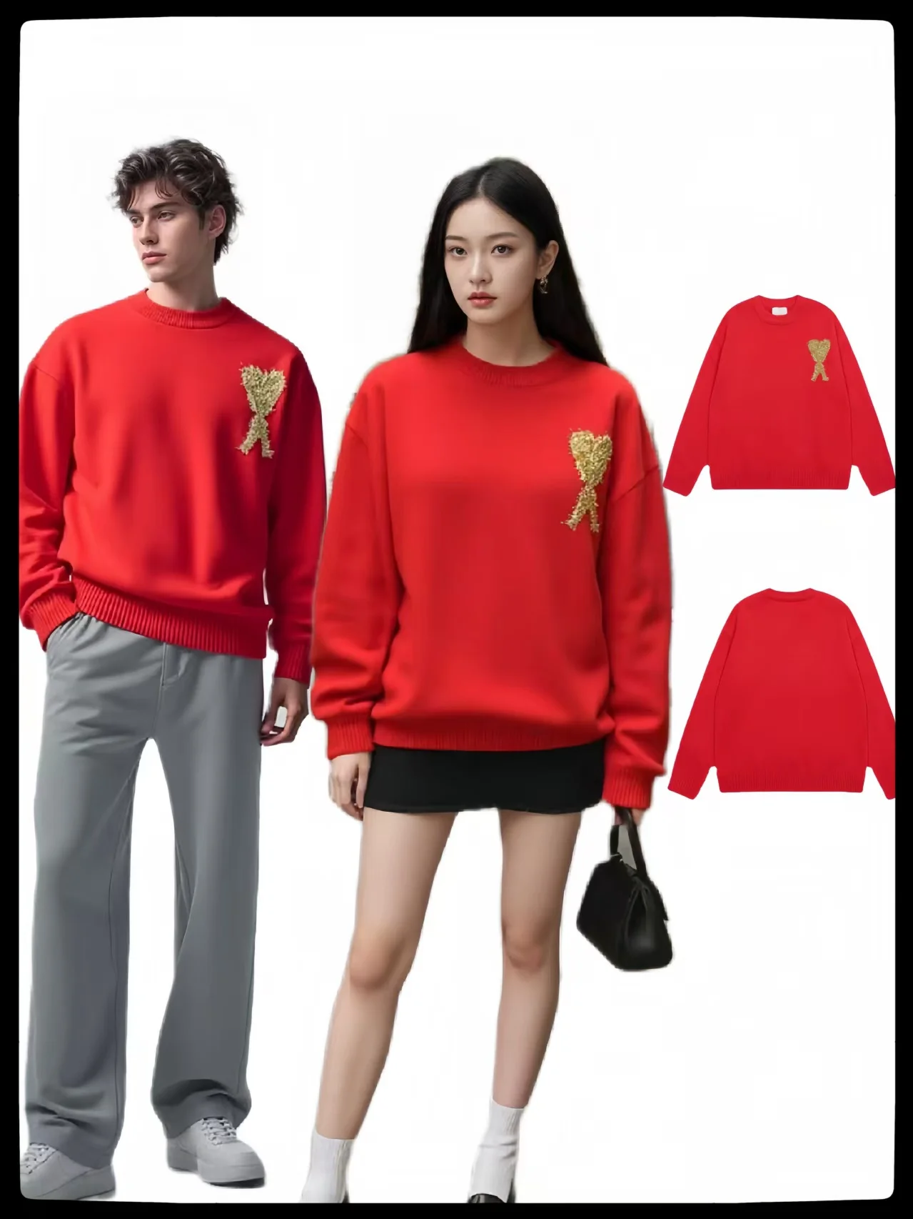 Американский Ретро Любовь Вышивка круглый Ne Вязаный Свитер Длинный Свек Осень Зима Мужчины Женщины Пара Sle Faionable Теплый
Американский Ретро Любовь Вышивка круглый Ne Вязаный Свитер Длинный Свек Осень Зима Мужчины Женщины Пара Sle Faionable Теплый