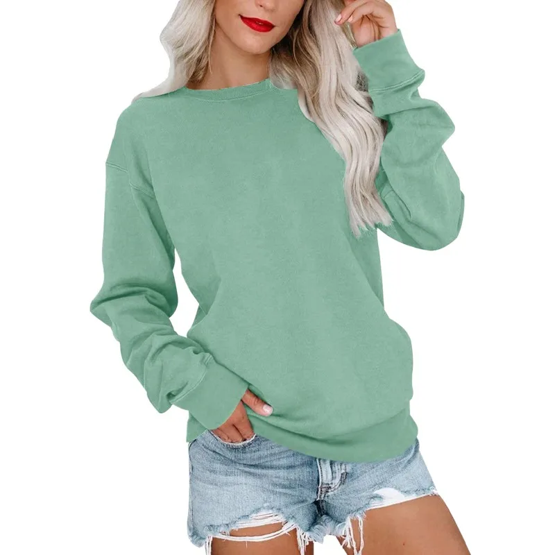 Solid Color Fashion Sweatshirt for Women Casual Loose Round Neck Sweatshirt for Women Y2k Clothes Clothing Pants Sets Hoodie Top
Solid Color Fashion Sweatshirt for Women Casual Loose Round Neck Sweatshirt for Women Y2k Clothes Clothing Pants Sets Hoodie Top