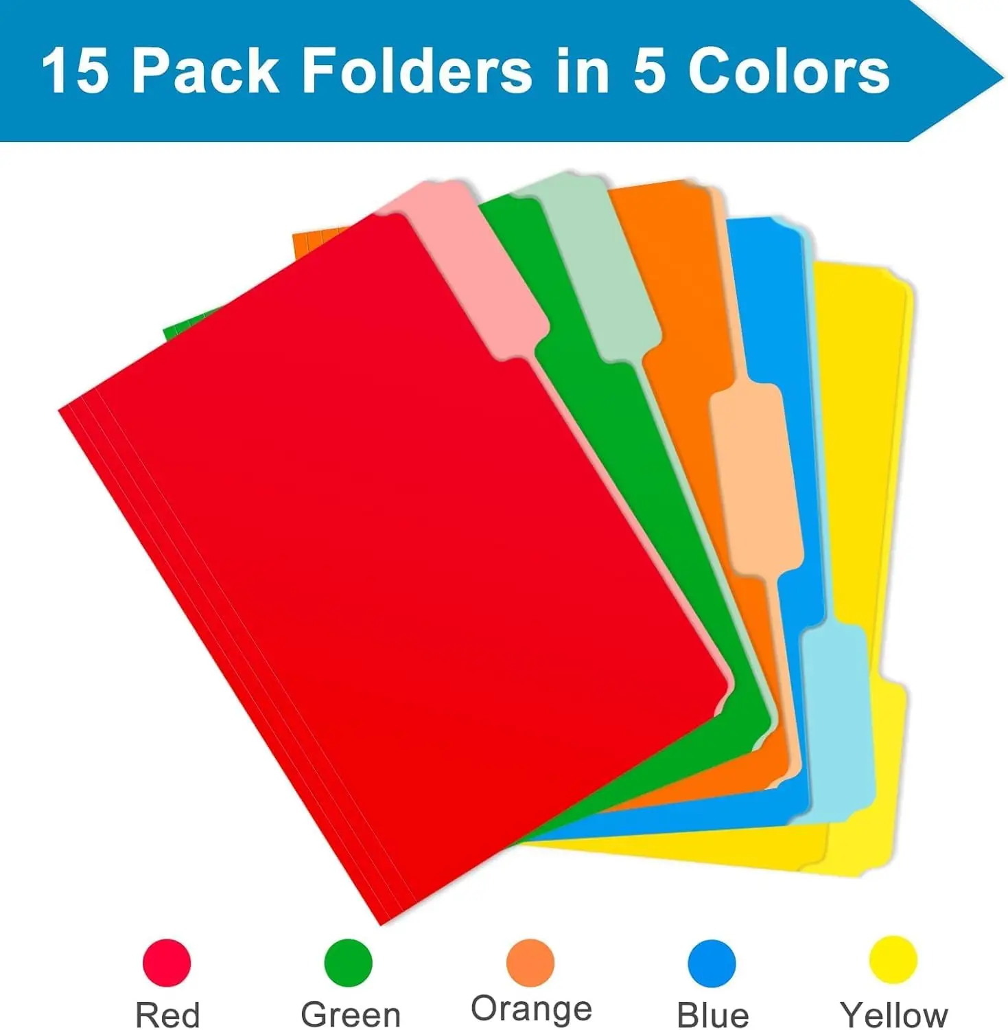 15pcs 8.5 x 11 Inch, 1/3 Cut Tab File Folders Letter Size, Manila File Folders, School Business Office Folders for Document
15pcs 8.5 x 11 Inch, 1/3 Cut Tab File Folders Letter Size, Manila File Folders, School Business Office Folders for Document