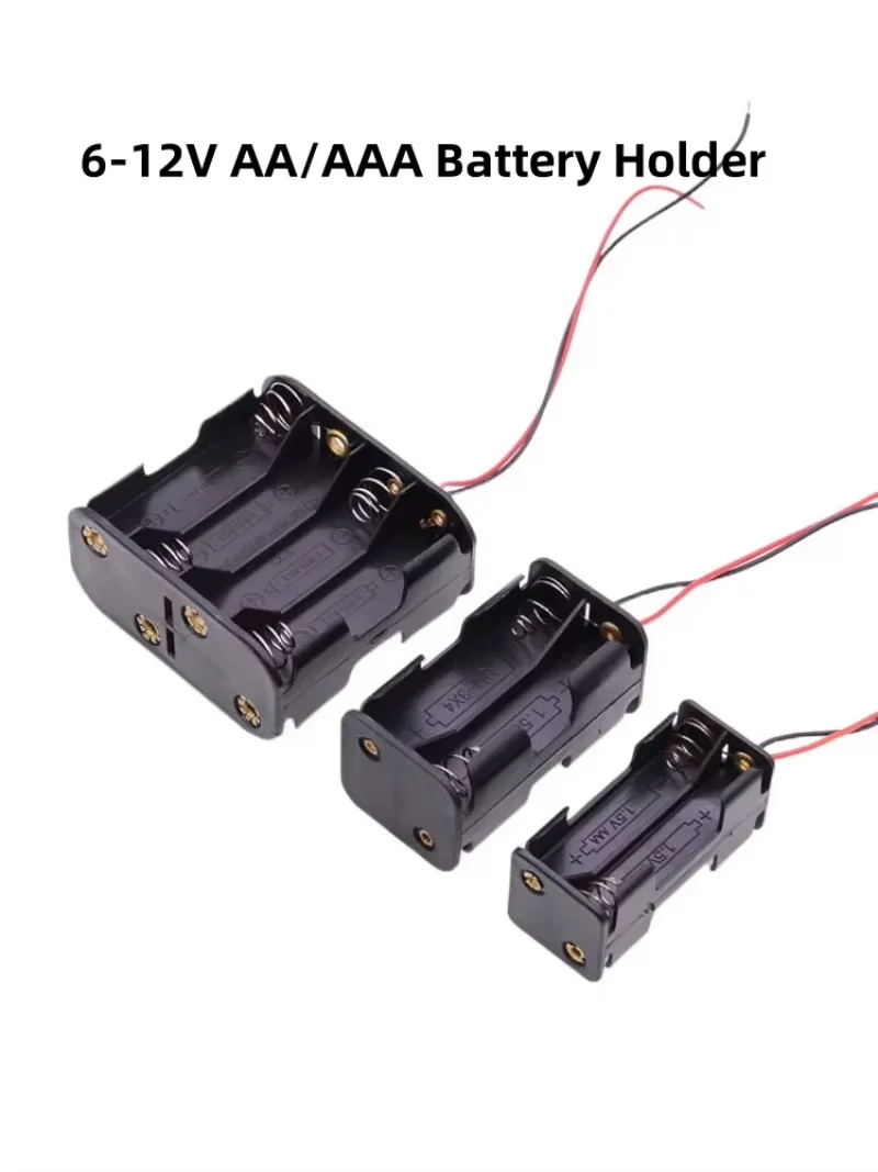 6V12V AA/AAA Double-Deck Battery Holder/Case In Series With 150mm Wire PH2.0/XH2.54/SM/DuPont Male/Female/DC5521 Plug Connector
6V12V AA/AAA Double-Deck Battery Holder/Case In Series With 150mm Wire PH2.0/XH2.54/SM/DuPont Male/Female/DC5521 Plug Connector