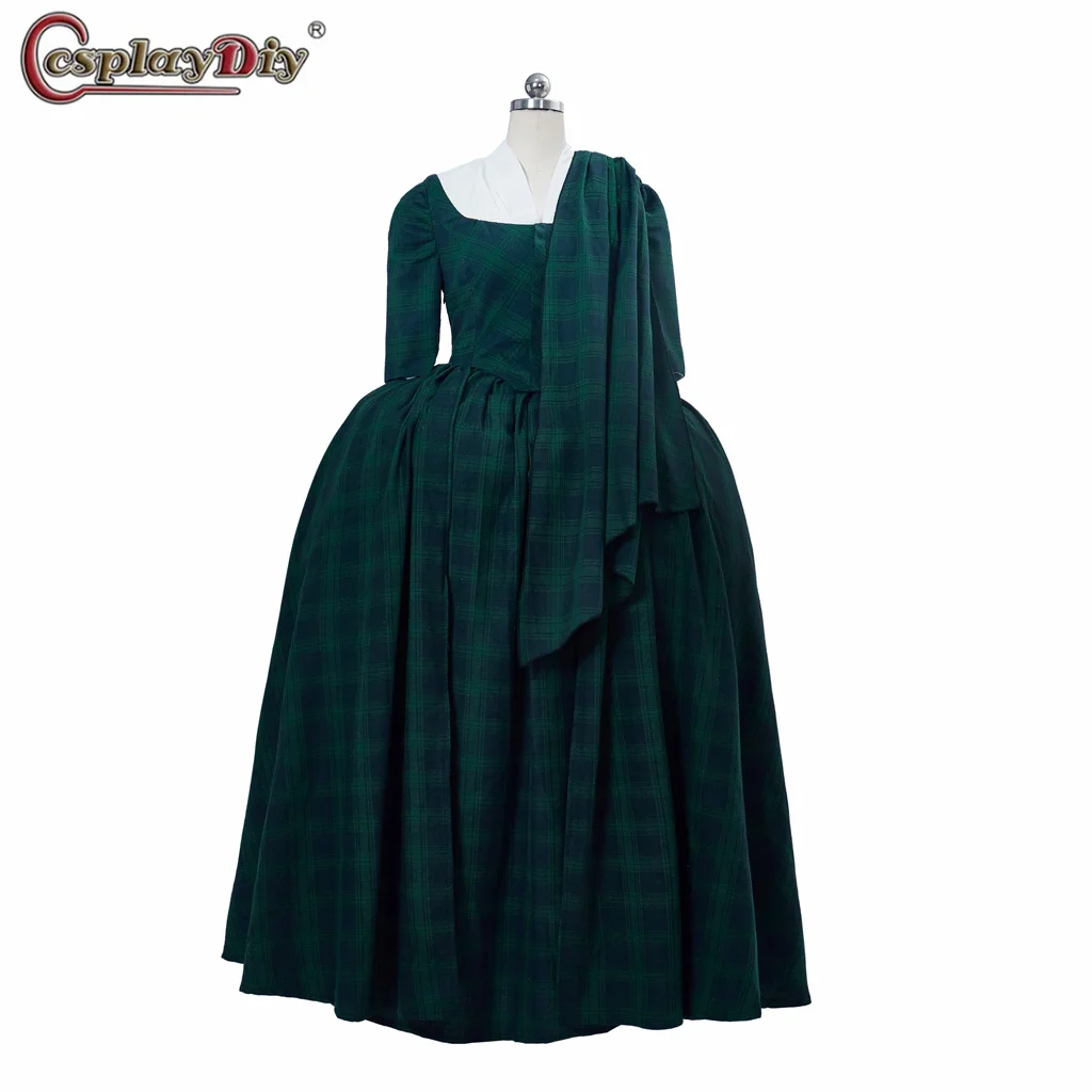 18th Century Tartan 2 Piece Gown with Shawl in Outlander Claire Fraser Cosplay Women Dress Gown Rococo Ball Gown Colonial Dress
18th Century Tartan 2 Piece Gown with Shawl in Outlander Claire Fraser Cosplay Women Dress Gown Rococo Ball Gown Colonial Dress