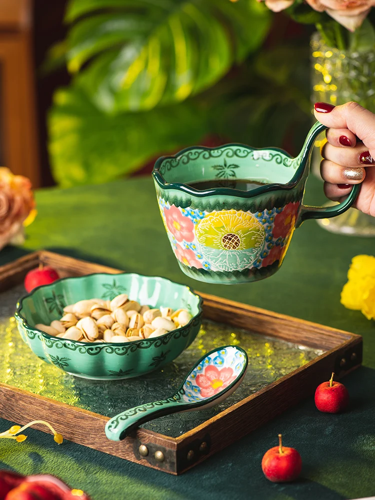 Retro Ceramic Mugs High Aesthetic Value Water Coffee Cups for Home Use Breakfast Couple Cups Personal Dedicated Mugs
Retro Ceramic Mugs High Aesthetic Value Water Coffee Cups for Home Use Breakfast Couple Cups Personal Dedicated Mugs