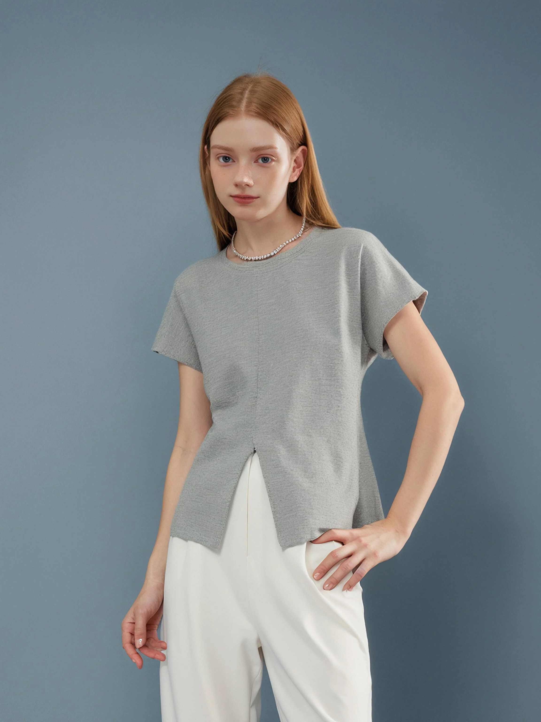 HUAAPPUW Grey Short Sleeve T-Shirt Asymmetric Hem Commute Style Summer New Arrival Women's Fashion Short Length Polyester Blend
HUAAPPUW Grey Short Sleeve T-Shirt Asymmetric Hem Commute Style Summer New Arrival Women's Fashion Short Length Polyester Blend