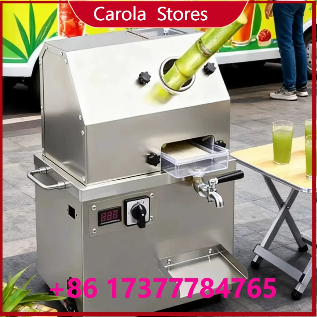 Vertical Powered Sugarcane Juicer Machine, Fully Automatic Commercial Sugar Cane Press Extractor for Outdoor Street
Vertical Powered Sugarcane Juicer Machine, Fully Automatic Commercial Sugar Cane Press Extractor for Outdoor Street