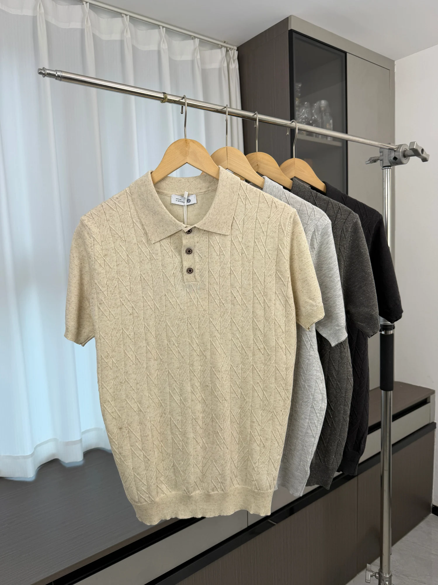 Linen Mix Knitted Short Sleeve Shirt Men's Casual Business Wear Summer Breathable Fashion Urban Style Flip Collar Top
Linen Mix Knitted Short Sleeve Shirt Men's Casual Business Wear Summer Breathable Fashion Urban Style Flip Collar Top