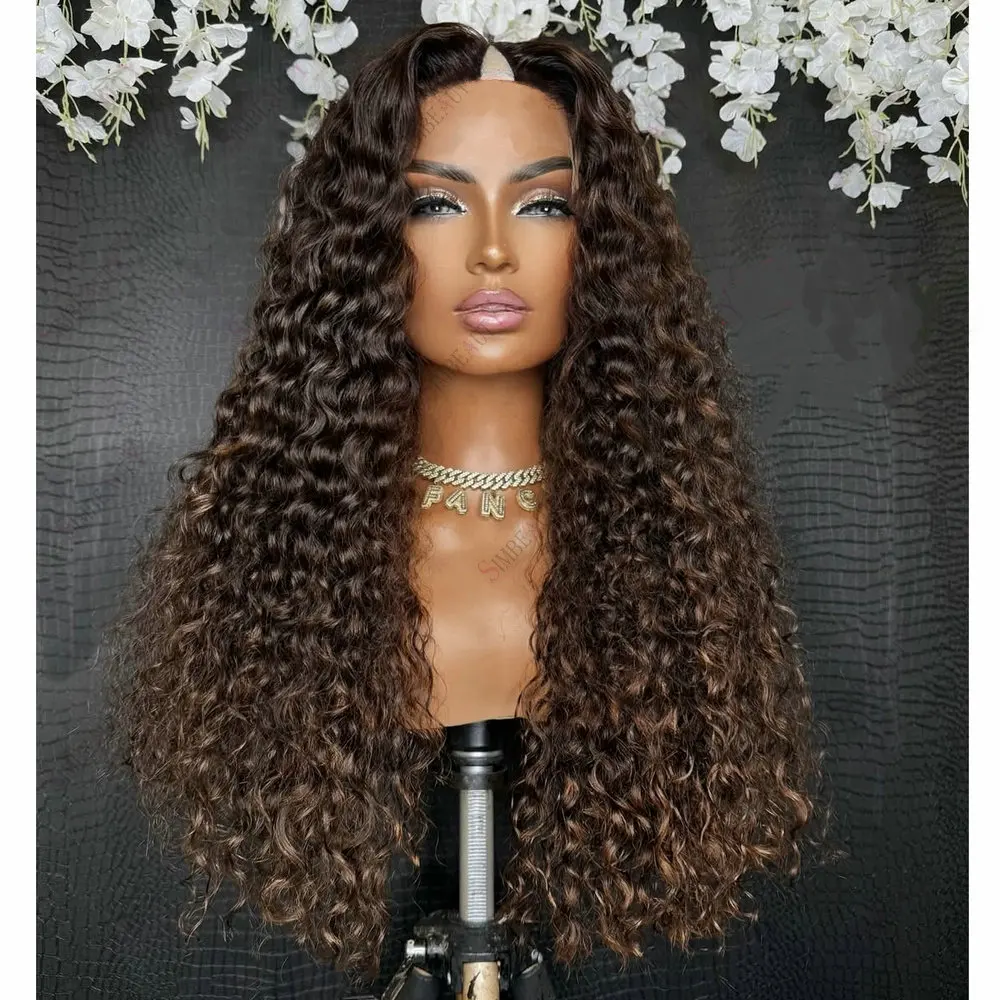 1x4 Size V Part Wig Human Hair for Women Chocolate Brown Long Deep Wave Glueless U Part Wig with Clips Remy Peruvian Hair Wig
1x4 Size V Part Wig Human Hair for Women Chocolate Brown Long Deep Wave Glueless U Part Wig with Clips Remy Peruvian Hair Wig