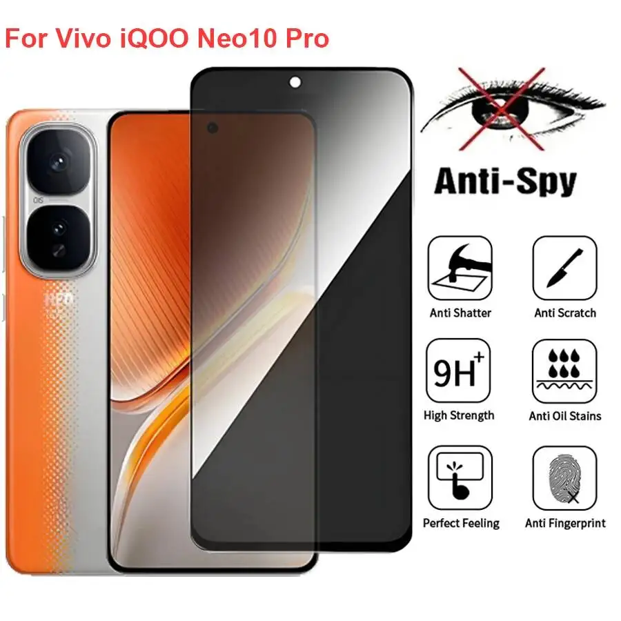 Vivo Iqoo Neo10 V2463A Anti Spy Privacy Tempered Glass Screen Protector Compatible For Iqooneo10 Pro+ Phone Film
Vivo Iqoo Neo10 V2463A Anti Spy Privacy Tempered Glass Screen Protector Compatible For Iqooneo10 Pro+ Phone Film