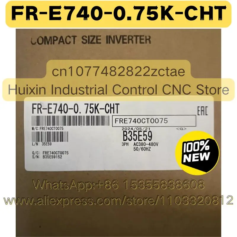 Brand New FR-E740-0.75K-CHT FR E740 0.75K CHT Frequency Converter
Brand New FR-E740-0.75K-CHT FR E740 0.75K CHT Frequency Converter
