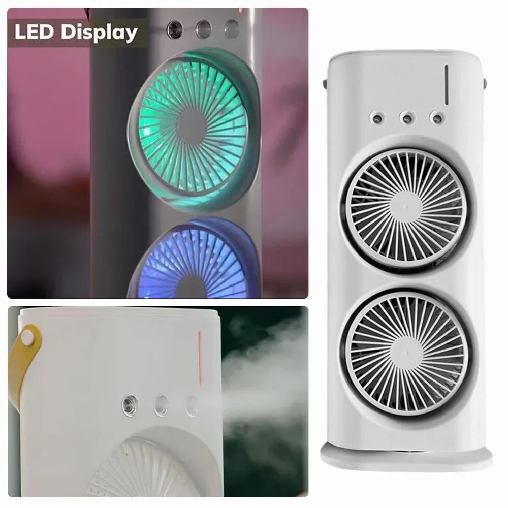 Portable Mini Fan 3-Holes Double Headed Spray USB powered/Rechargeable Mist for Home Office Outdoor Camping & Car Application
Portable Mini Fan 3-Holes Double Headed Spray USB powered/Rechargeable Mist for Home Office Outdoor Camping & Car Application