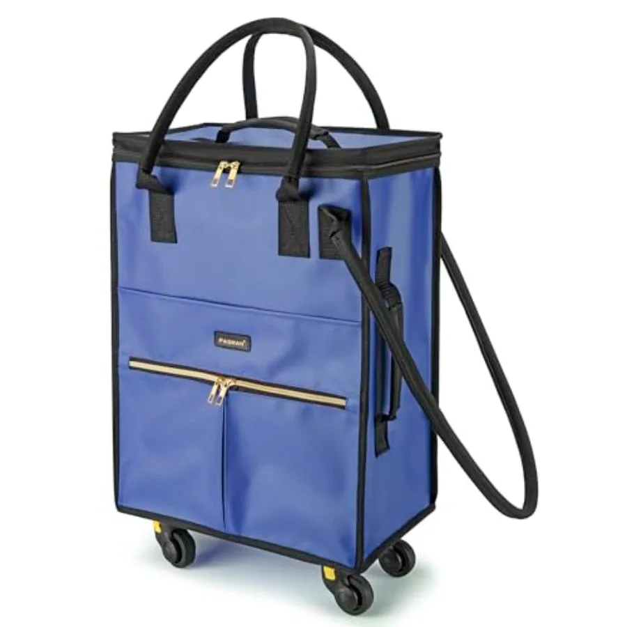 Reusable Grocery Bag on Wheels, Foldable Rolling Duffle Bag, Carry on Luggage Bag with Handle and Zipper Cover for Travel, Ligh
Reusable Grocery Bag on Wheels, Foldable Rolling Duffle Bag, Carry on Luggage Bag with Handle and Zipper Cover for Travel, Ligh