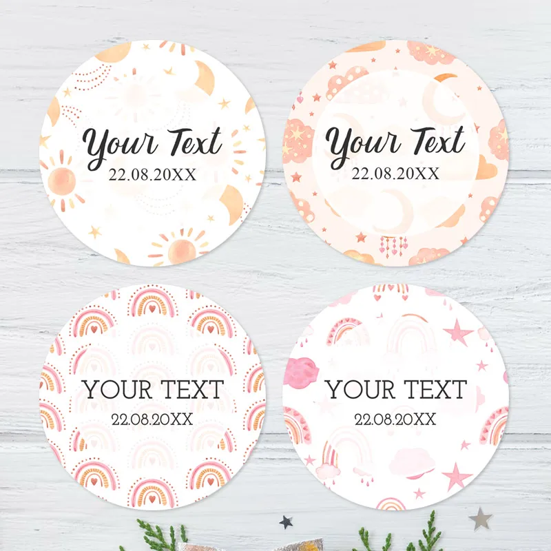 Custom Boy Girl Name Birthday Party Baptism Thank You Sticker Personalized Round Cute Rainbow Baby Shower Favor Stickers Labels
Custom Boy Girl Name Birthday Party Baptism Thank You Sticker Personalized Round Cute Rainbow Baby Shower Favor Stickers Labels