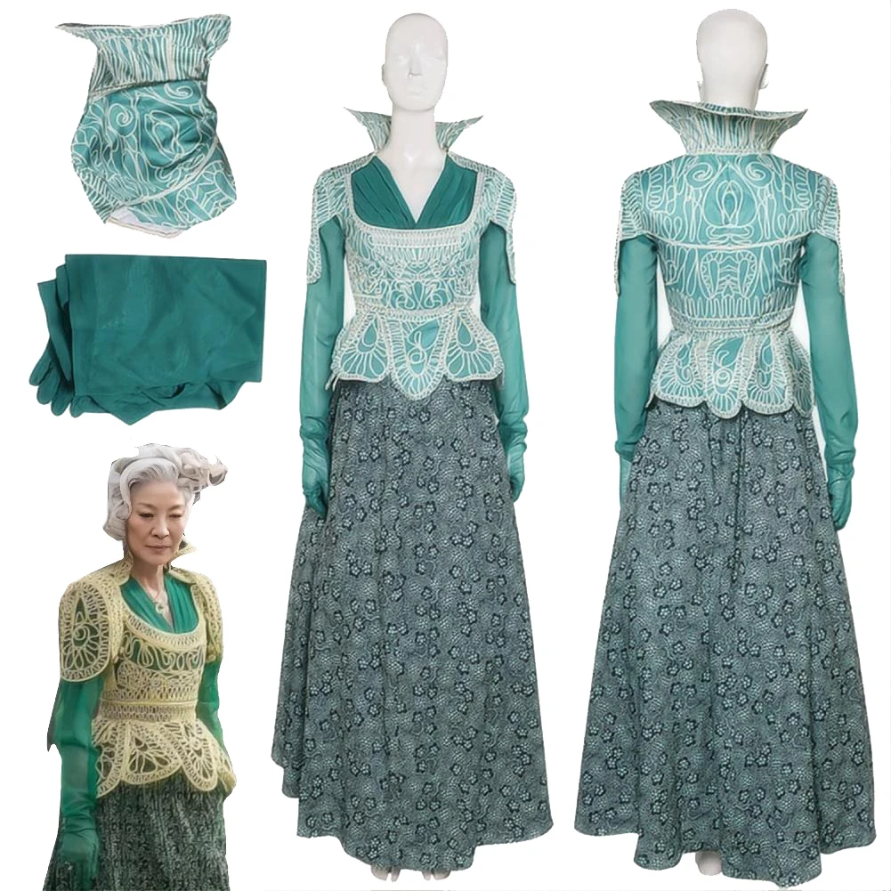Witch Madame Morrible Cosplay Fantasy Gown Dress Clothing 2024 Movie Wiked Costume Disguise Adult Women Roleplay Fantasia Outfit
Witch Madame Morrible Cosplay Fantasy Gown Dress Clothing 2024 Movie Wiked Costume Disguise Adult Women Roleplay Fantasia Outfit