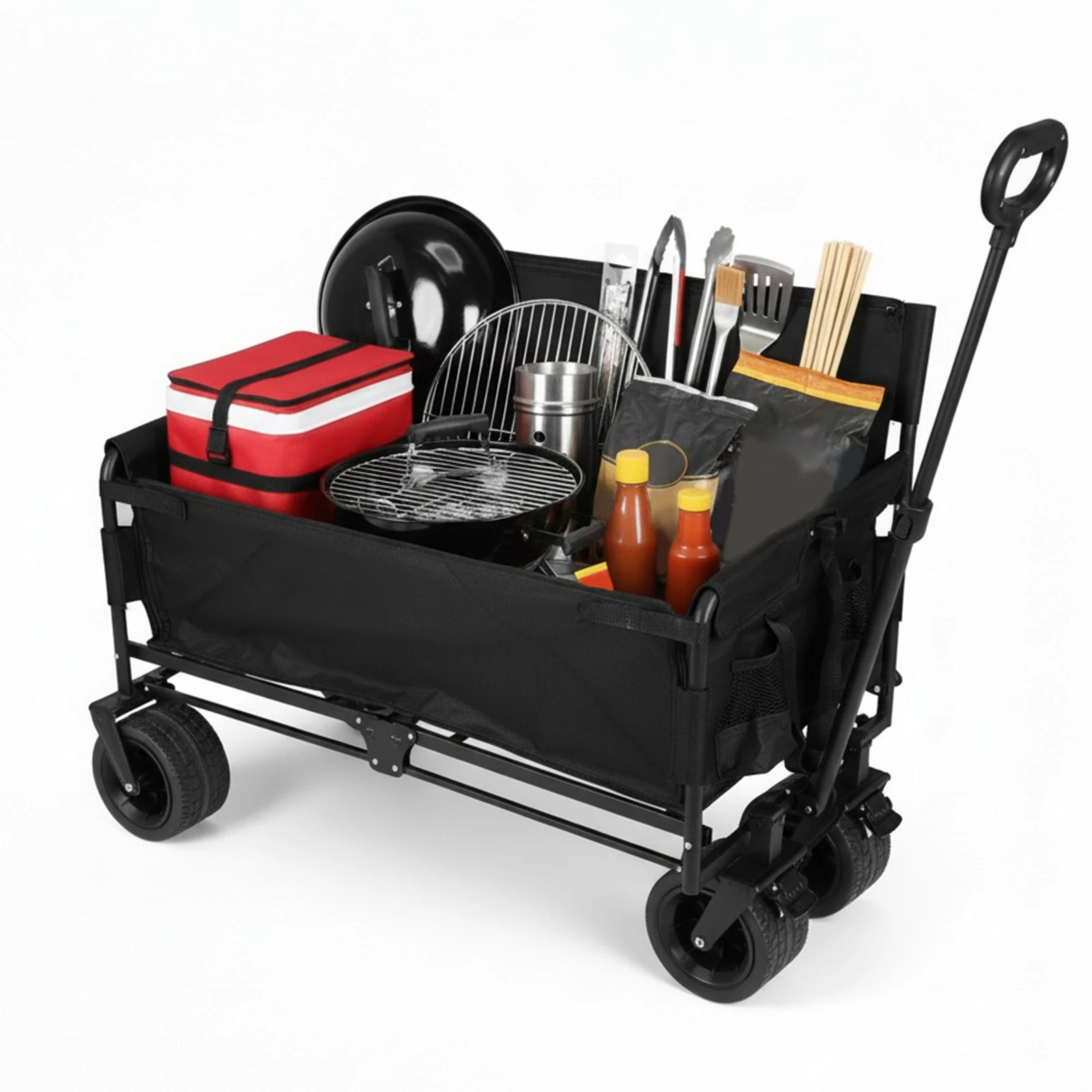 40In Collapsible Wagon Cart Heavy Duty 265LBS Beach Wagons Cart with Wheels for Camping Sports Outdoor Activities Black
40In Collapsible Wagon Cart Heavy Duty 265LBS Beach Wagons Cart with Wheels for Camping Sports Outdoor Activities Black