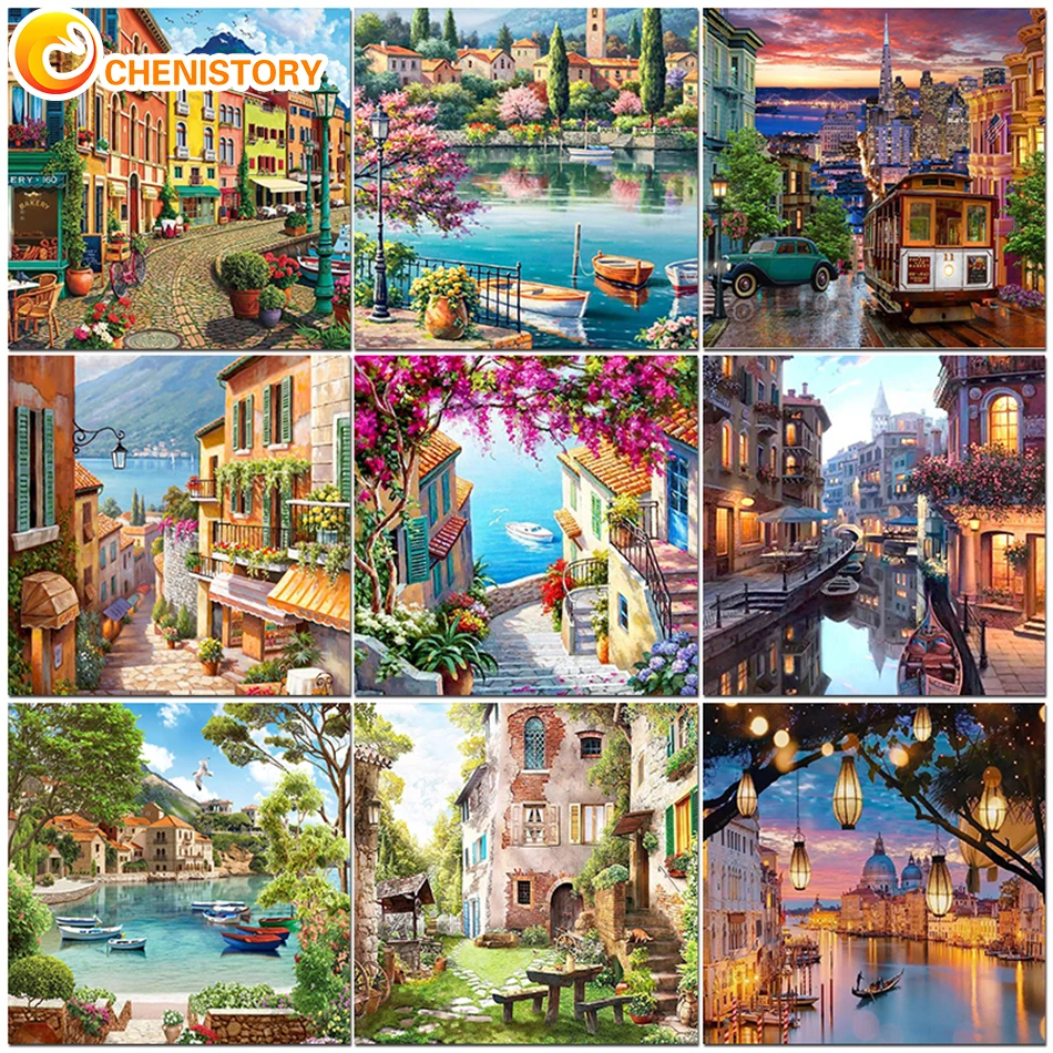 CHENISTORY Paint By Numbers Pictures For Adults On Canvas City Landscpae Coloring Drawing Oil Paintings By Number Home Decor
CHENISTORY Paint By Numbers Pictures For Adults On Canvas City Landscpae Coloring Drawing Oil Paintings By Number Home Decor