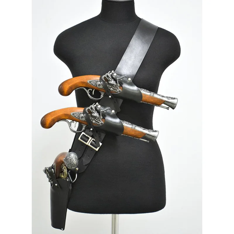Medieval Renaissance Pirate Holster Leather Pistol Holsters Shoulder Bag Captain Cosplay Costume Steampunk Accessories
Medieval Renaissance Pirate Holster Leather Pistol Holsters Shoulder Bag Captain Cosplay Costume Steampunk Accessories