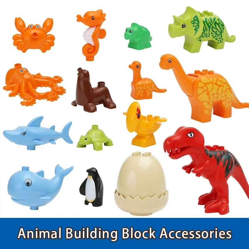 Small Animal Accessories Building Blocks Large Particles Bulk Ocean Zoo Dinosaur Educational Scene Bricks Child Funny DIY Toys
Small Animal Accessories Building Blocks Large Particles Bulk Ocean Zoo Dinosaur Educational Scene Bricks Child Funny DIY Toys