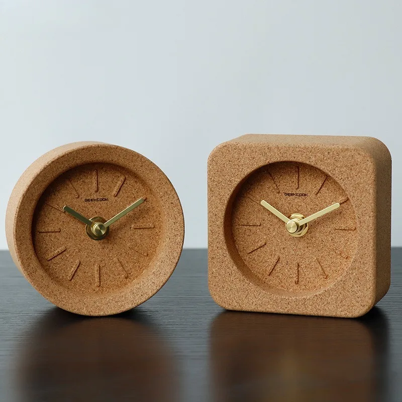 European Simple Cork Table Clock Environmentally Friendly Materials Desktop Decorative Clock Quartz Silent Watch Home Decor
European Simple Cork Table Clock Environmentally Friendly Materials Desktop Decorative Clock Quartz Silent Watch Home Decor