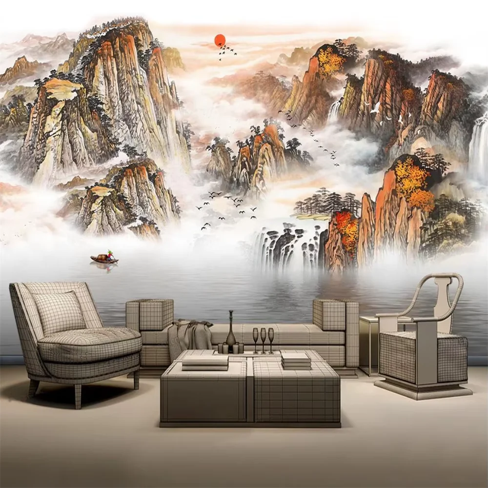 Custom Abstract ink landscape 3D wall decorations living room tv background wall paper mural wallpaper bedroom decor landscape
Custom Abstract ink landscape 3D wall decorations living room tv background wall paper mural wallpaper bedroom decor landscape
