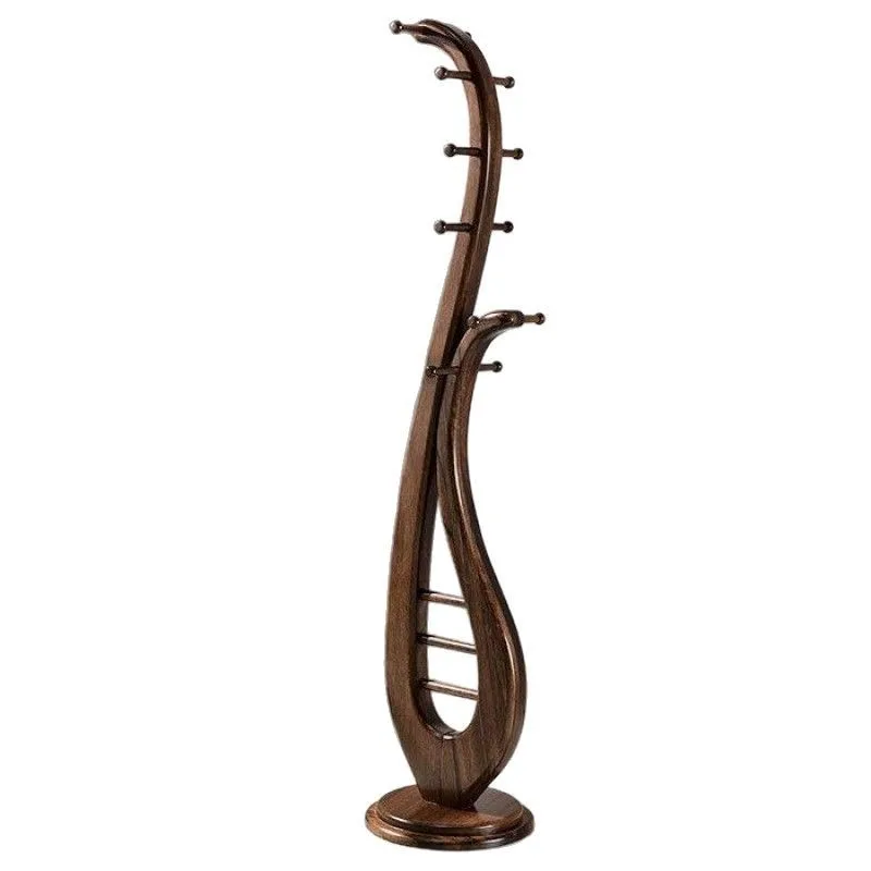 All solid wood coat rack Floor-to-ceiling Chinese-style household black walnut bedroom hanger Living room entrance coat rack
All solid wood coat rack Floor-to-ceiling Chinese-style household black walnut bedroom hanger Living room entrance coat rack