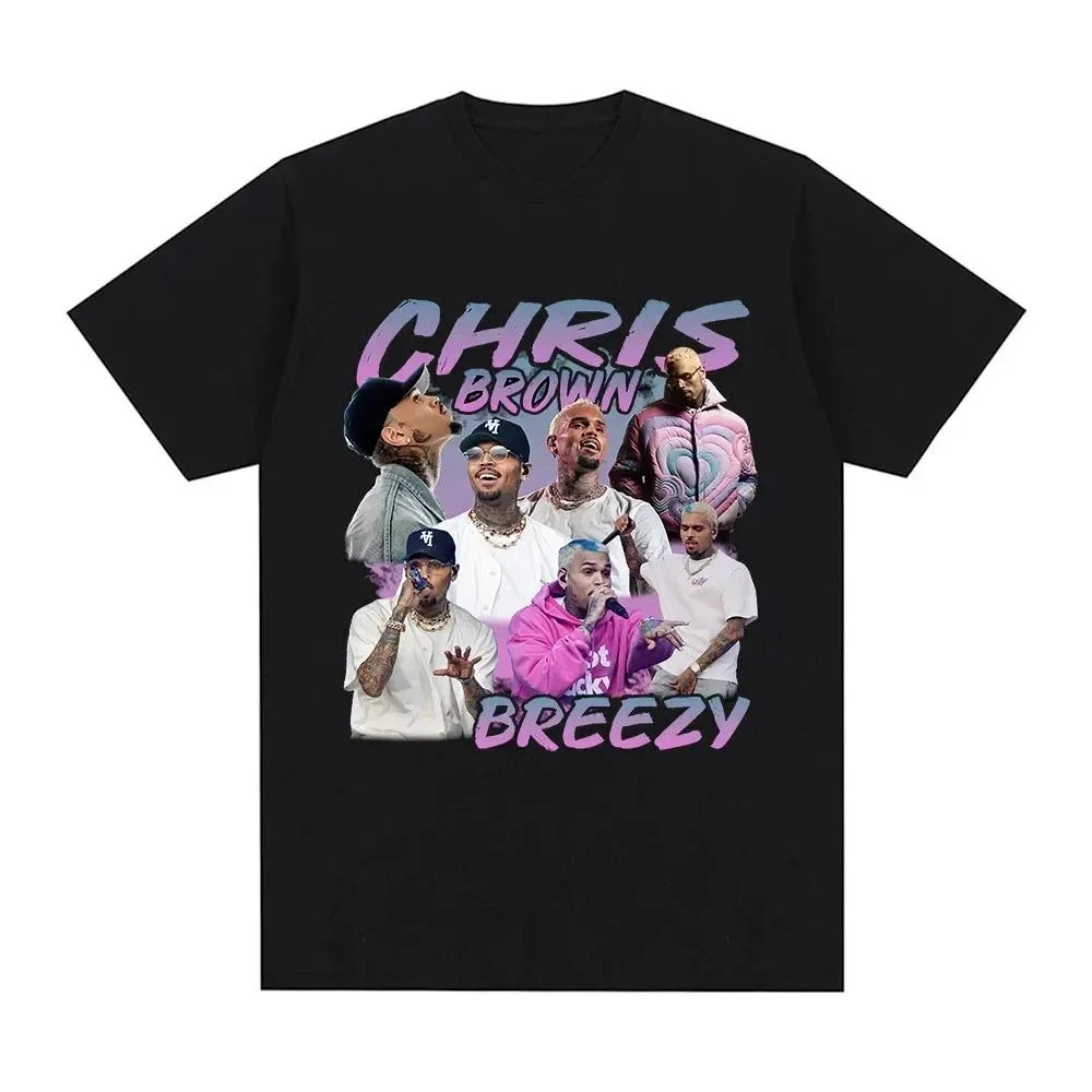 Рэпер Крис Браун Breezy Графические футболки Мужчины Женщины Harajuku Футболка с коротким рукавом Хлопковая повседневная футболка Уличная одежда Подарок для фанатов
Рэпер Крис Браун Breezy Графические футболки Мужчины Женщины Harajuku Футболка с коротким рукавом Хлопковая повседневная футболка Уличная одежда Подарок для фанатов
